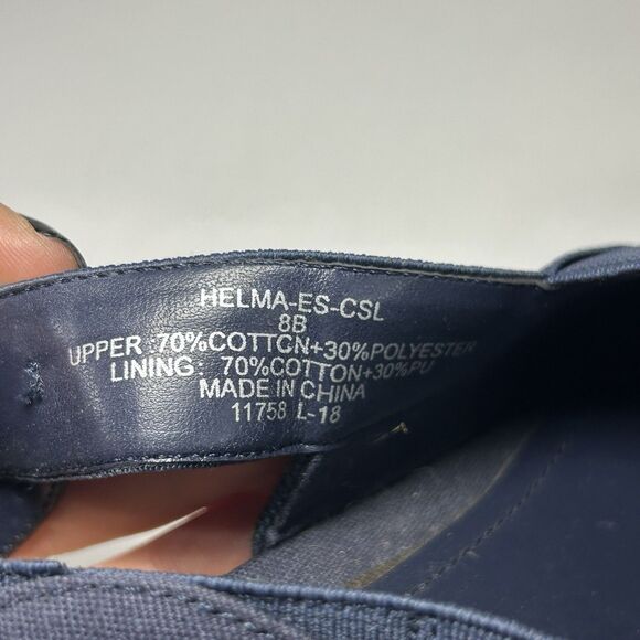 Lauren RALPH LAUREN Helma Espadrille Slingback Wedge Sandal Navy Women’s 8 B - Picture 6 of 6